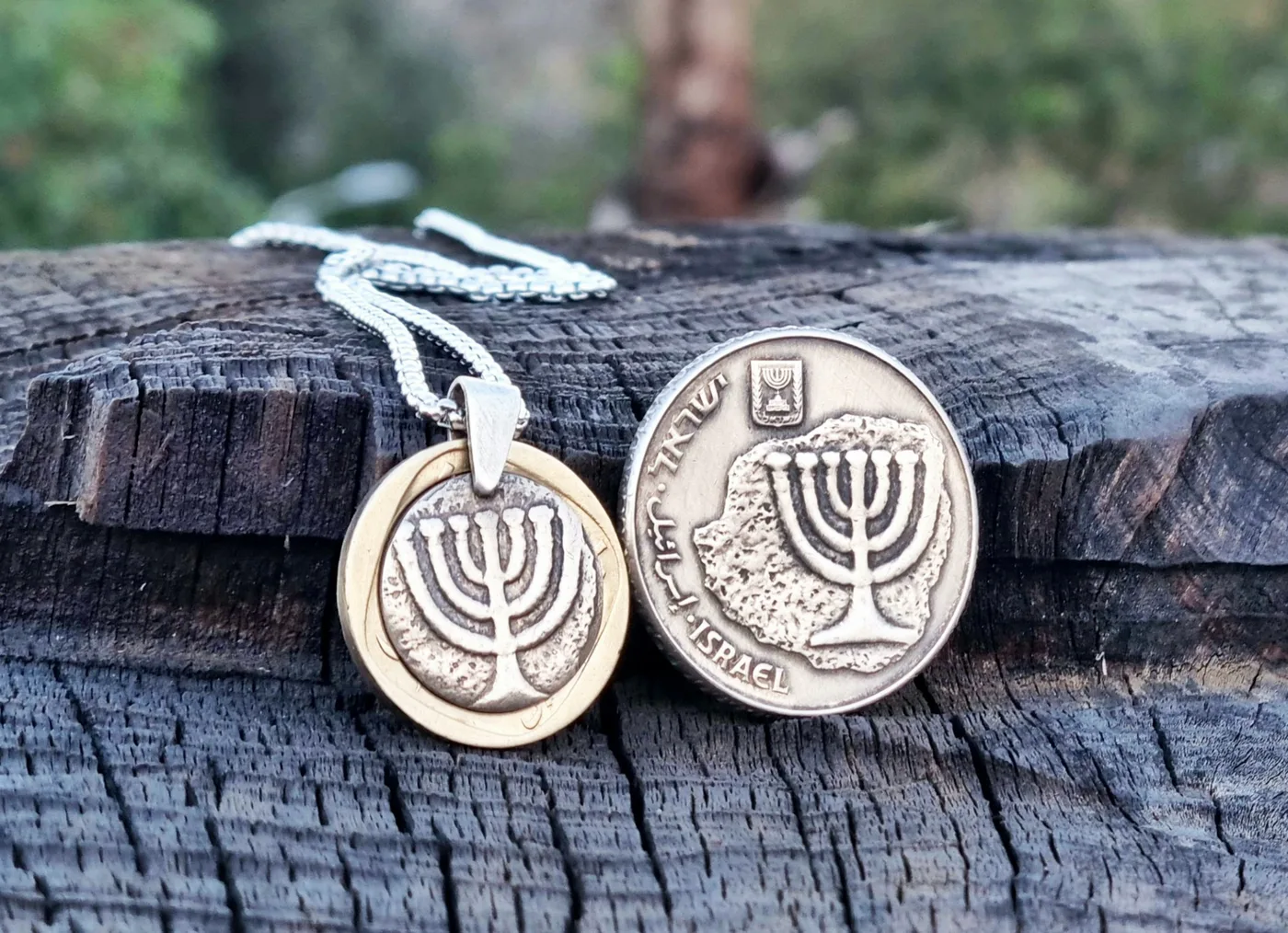 תליון מנורה, 100 שקלים ישנים, שנות ה 80