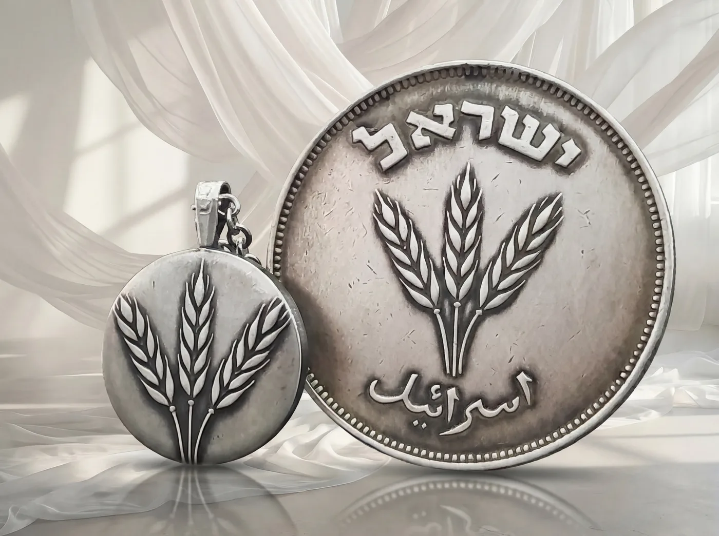 תליון שיבולים, 250 פרוטה, שנת 1949